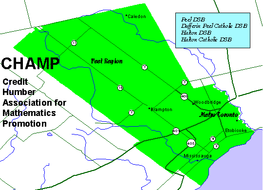 Chapter Map of Area served by local chapter events