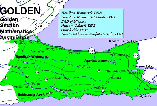 Chapter Map of Area served by local chapter events