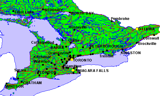 Chapter Map of Area served by local chapter events