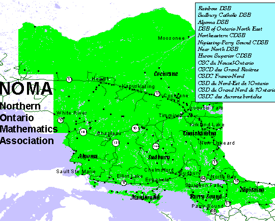 Chapter Map of Area served by local chapter events