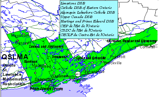 Chapter Map of Area served by local chapter events