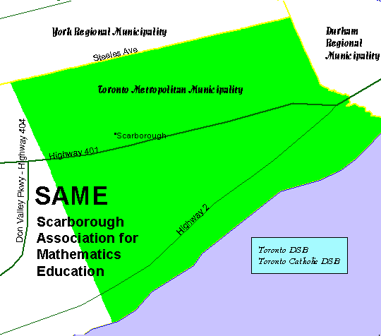 Chapter Map of Area served by local chapter events