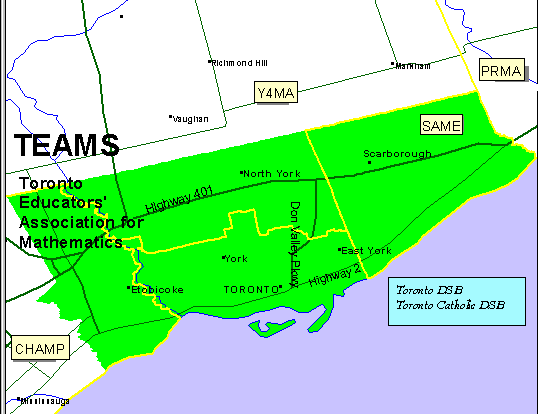 Chapter Map of Area served by local chapter events